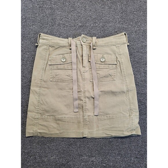 Carve Designs Cargo Skirt Medium Khaki Y2k Short Draw String Waist - Picture 4 of 11